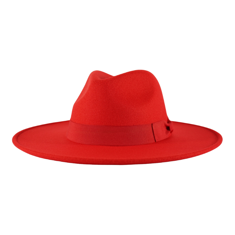 Red wide brim hat online