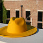 Atlanta Wide Brim Fedora - Yellow