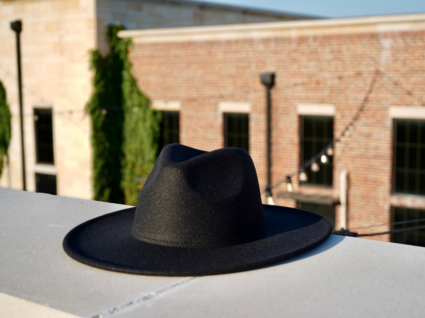 Big black fedora hat online