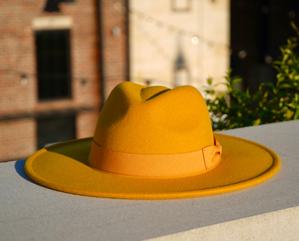 Tori Wide Brim - Yellow