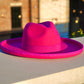 Dallas Pencil Brim Fedora - Fuchsia