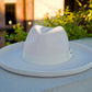 Dallas Pencil Brim Fedora - Off White