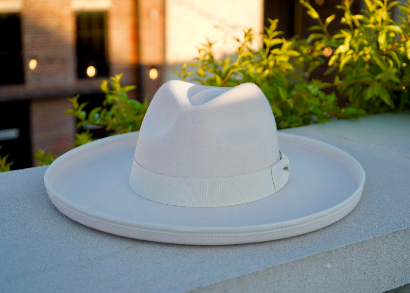 Dallas Pencil Brim Fedora - Off White