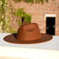 Atlanta Wide Brim Fedora - Brown