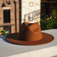 Atlanta Wide Brim Fedora - Brown