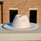 Atlanta Wide Brim Fedora - White