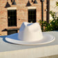 Atlanta Wide Brim Fedora - White