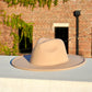 Atlanta Wide Brim Fedora - Khaki