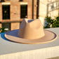 Atlanta Wide Brim Fedora - Khaki