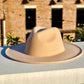 Atlanta Wide Brim Fedora - Khaki