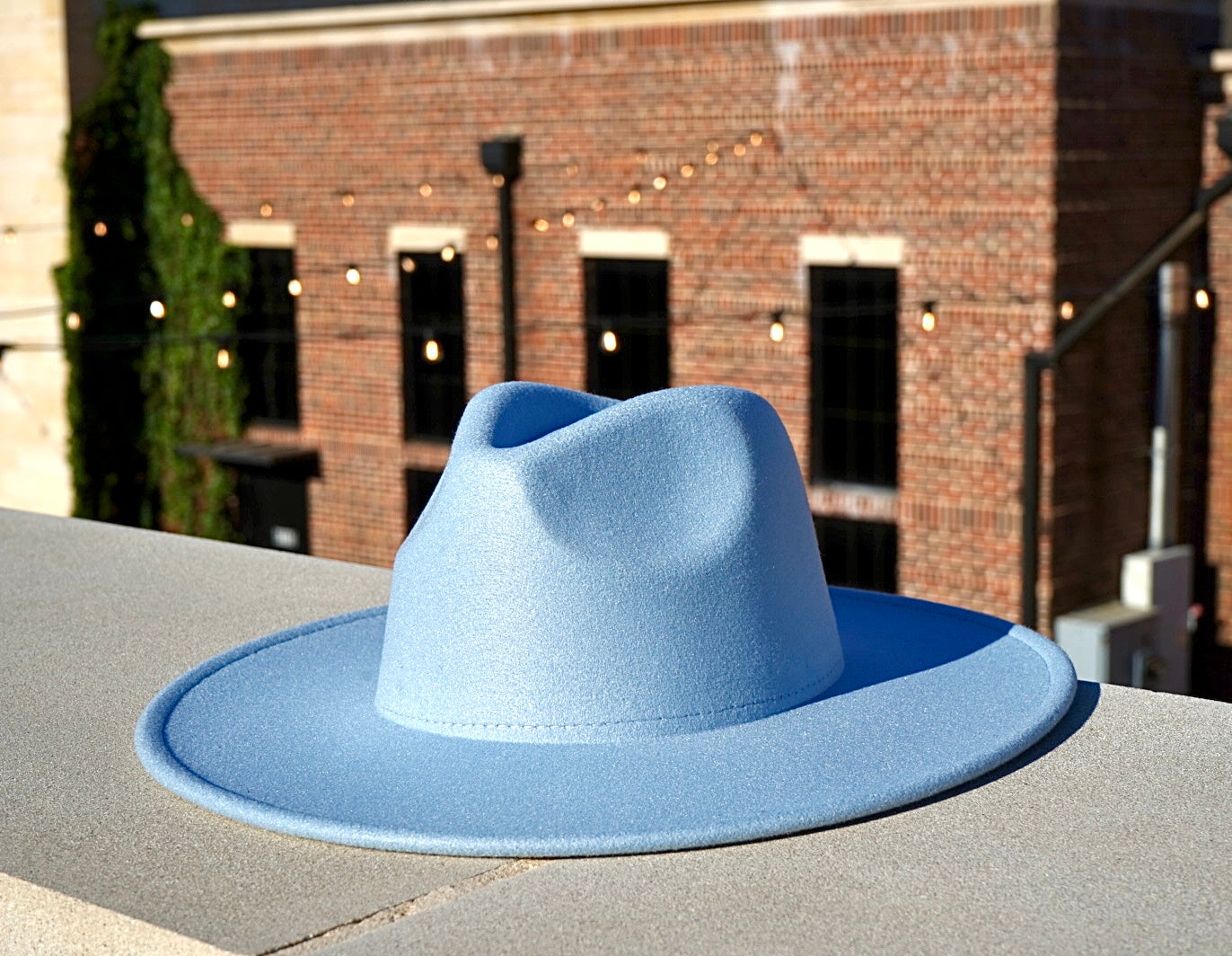 Baby blue hot sale fedora hat