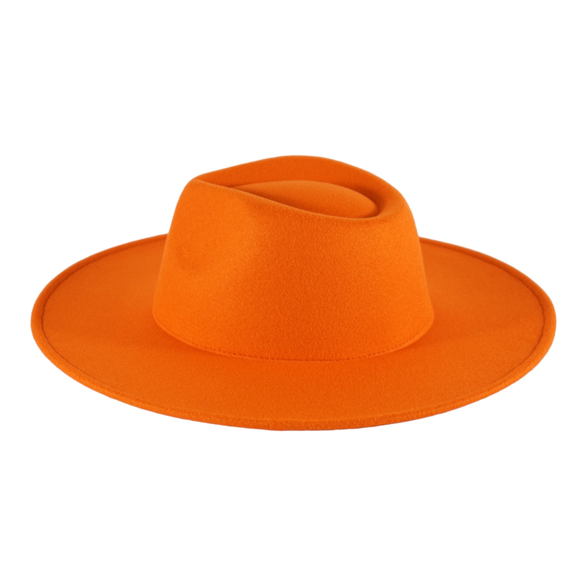 Orange wide hot sale brim hunting hat