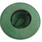 Atlanta Suede Wide Brim Fedora - Green