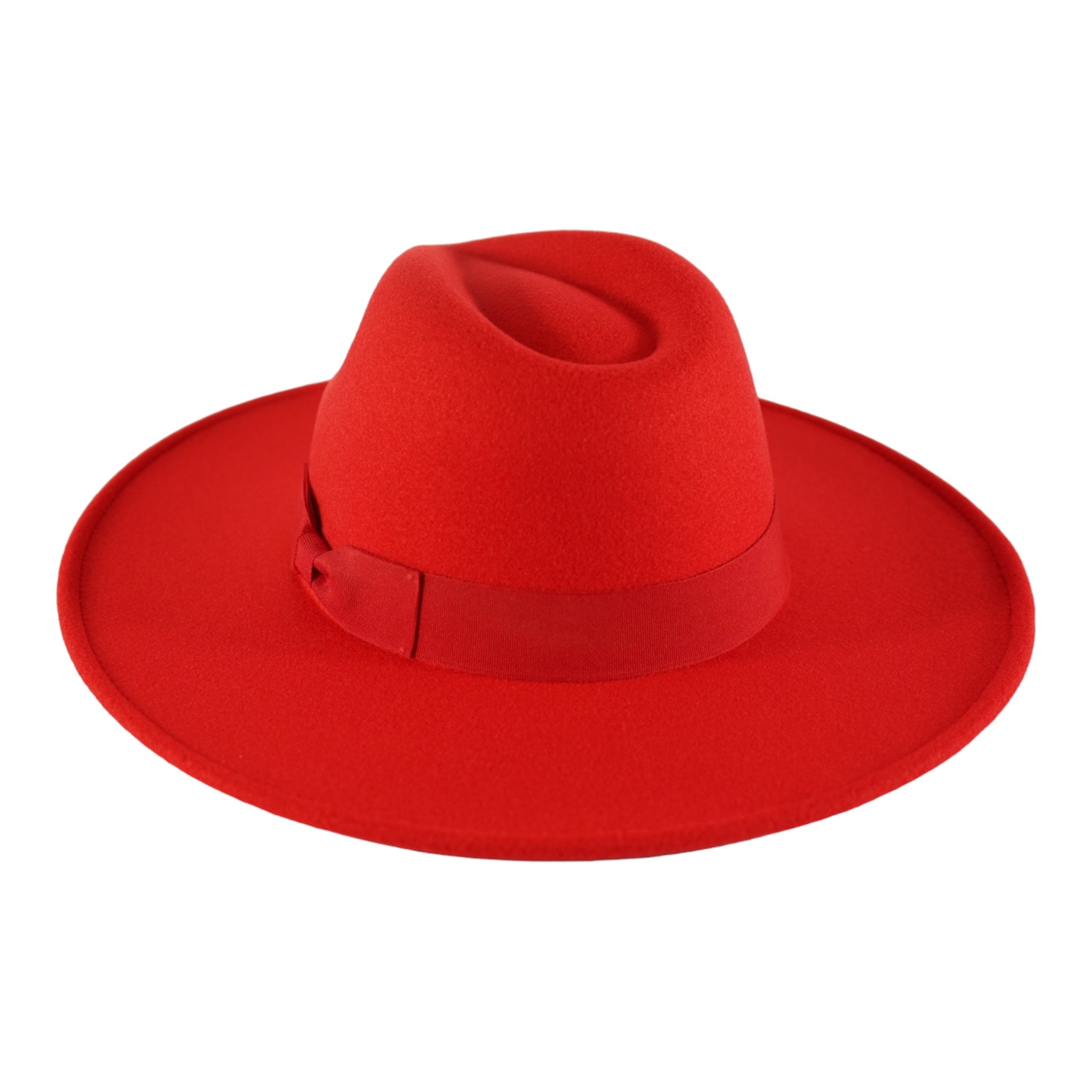 Red large brim hat online