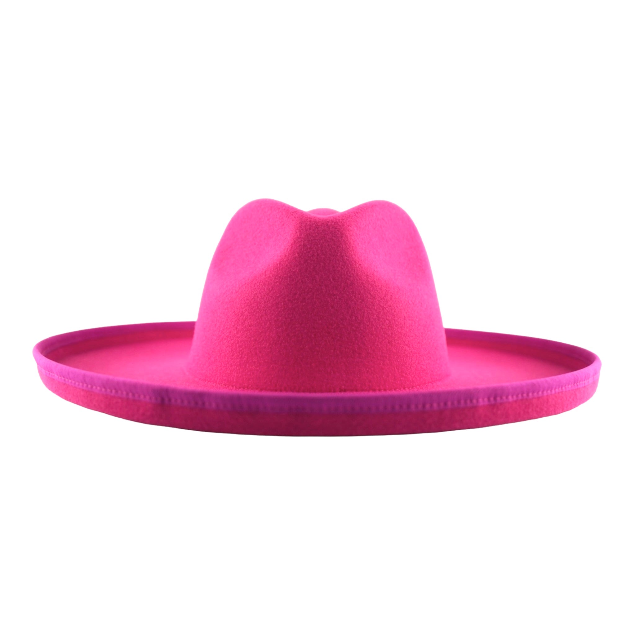 Fuchsia wide brim 2024 Fedora