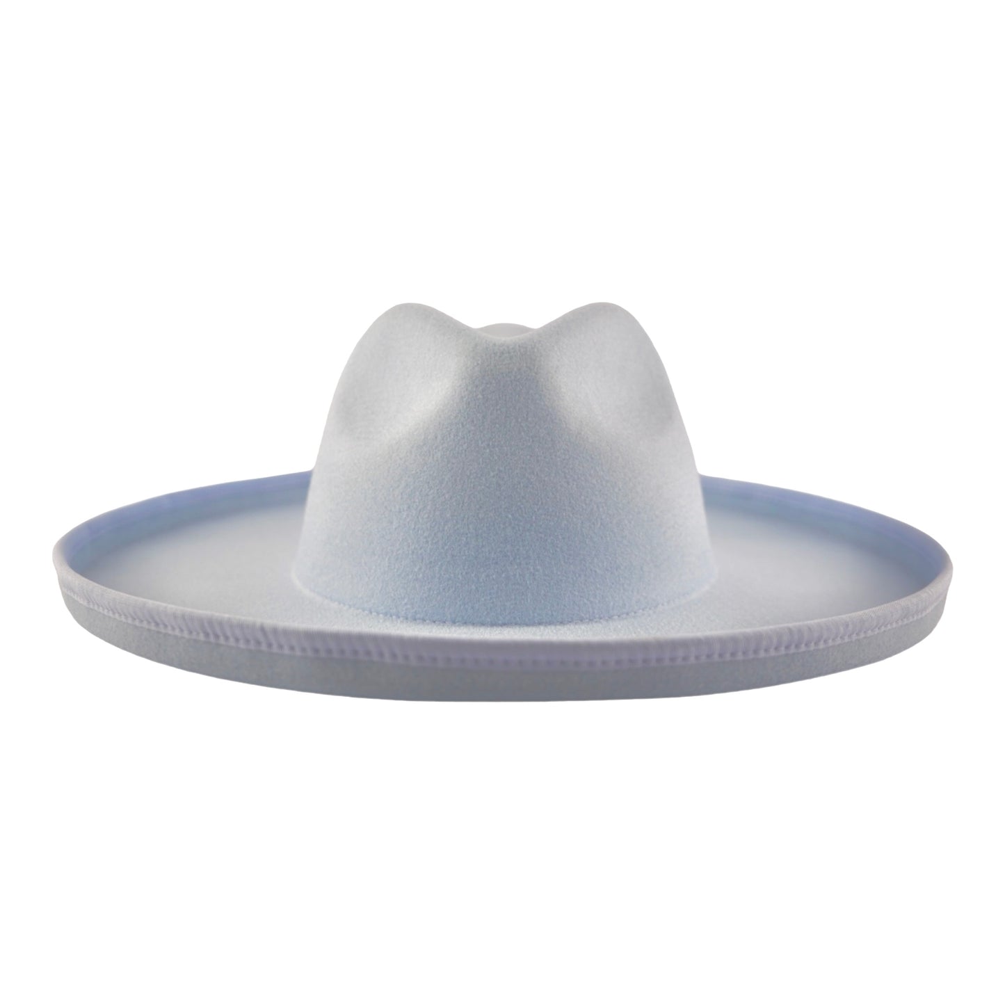 Dallas Plain Pencil Brim Fedora - Light Blue