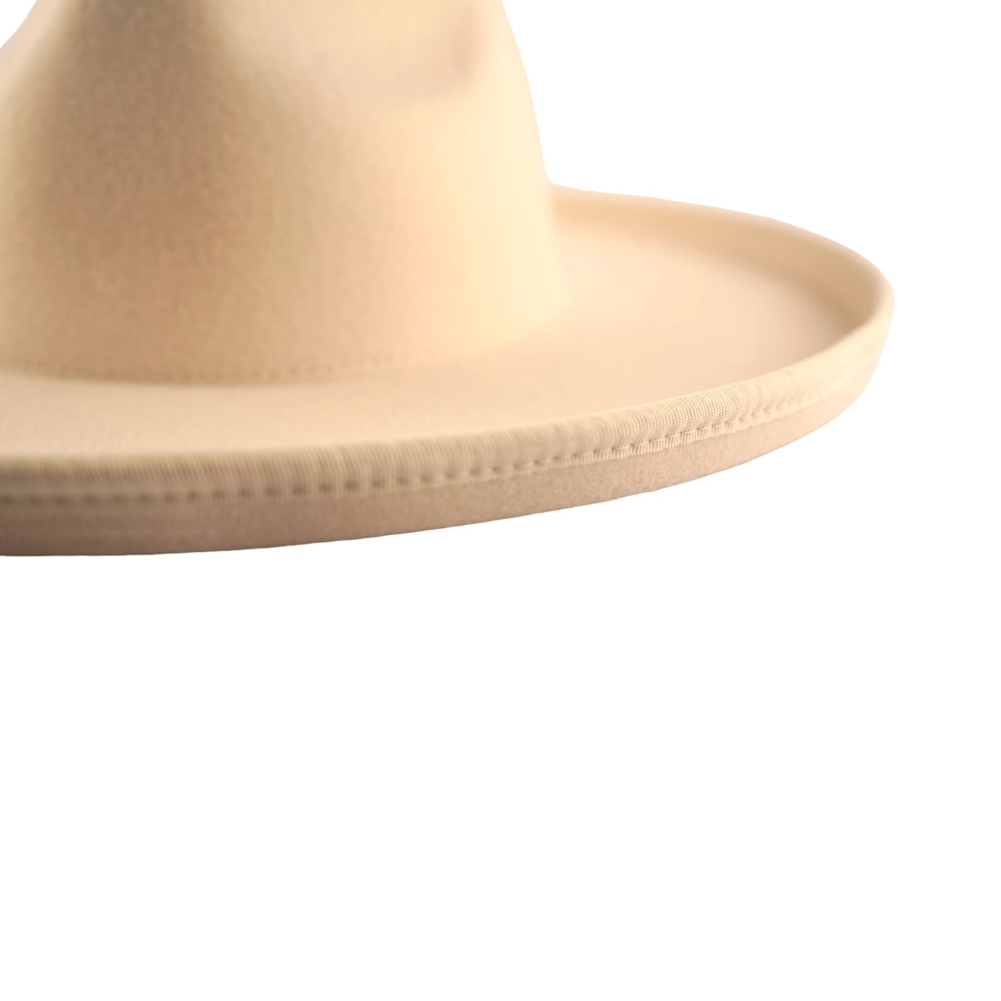 Dallas Plain Pencil Brim Fedora - Off White